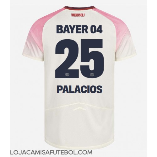 Camisa de Futebol Bayer Leverkusen Exequiel Palacios #25 Equipamento Secundário 2025-26 Manga Curta